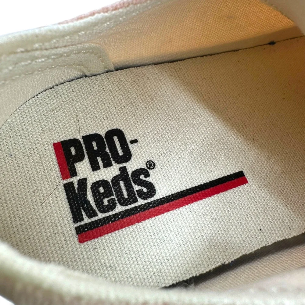 Pro-Keds Royal Lo Kids Pink Canvas Low Top Hook Loop Sneakers Size 10